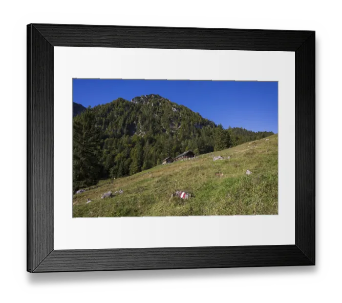 Framed Print : Sonntagskaralm on the way to Rettenkogel