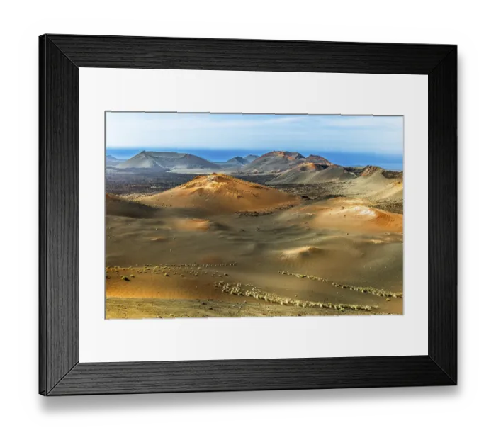 Framed Print : Timanfaya National Park Fire Mountains