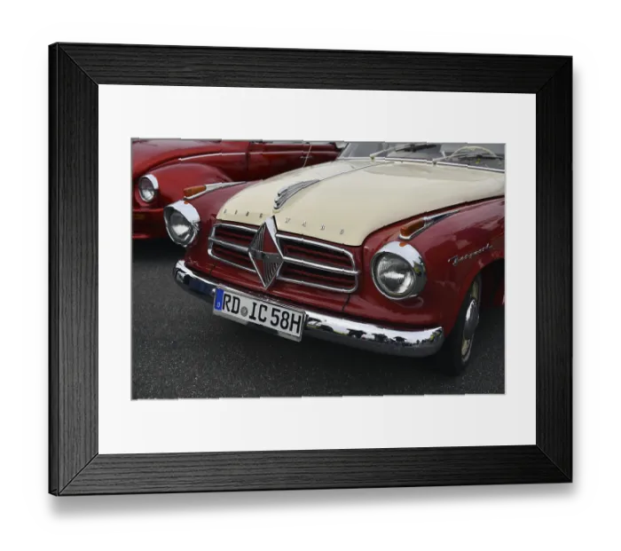 Framed Print : Borgward Isabella at classic car meeting in Busum Framed Print : Borgward Isabella at classic car meeting in Busum