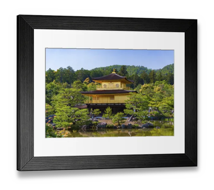 Framed Print : Kinkakuji, Temple of the Golden Pavilion