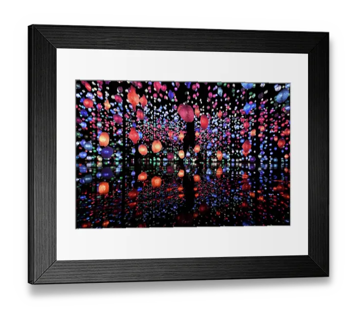 Framed Print : Installation der Schweizer Künstlerin Pipilotti Rist im National Museum of Qatar