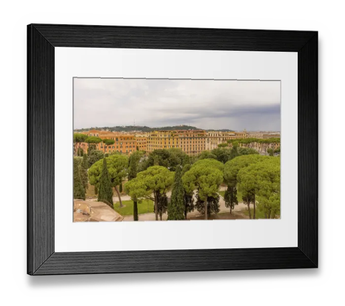 Framed Print : Cityscape of Rome viewed from Castel Sant Angelo