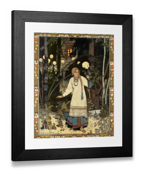 Framed Print : Illustration by Ivan Yakovlevich Bilibin