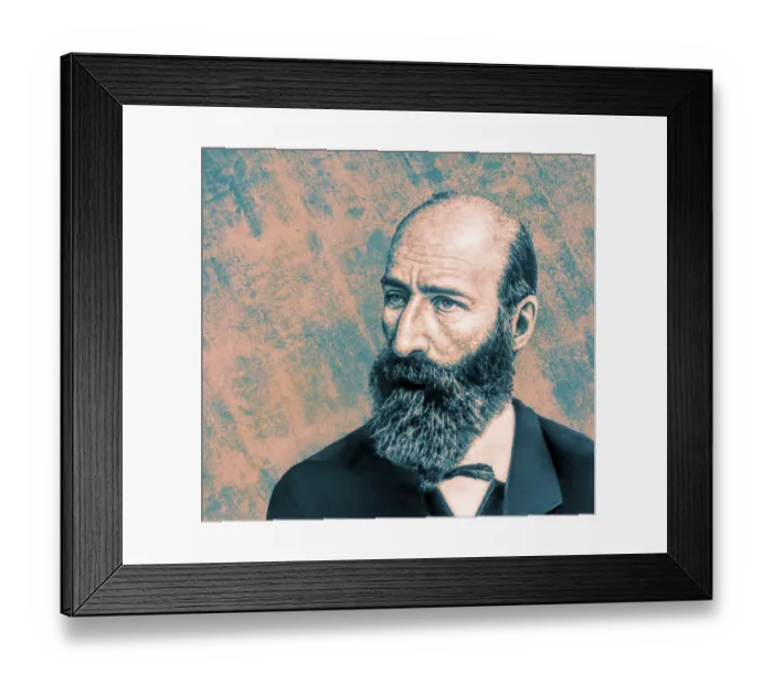 Framed Print : Portrait of Alexander Nikolayevich Afanasyev Framed Print : Portrait of Alexander Nikolayevich Afanasyev