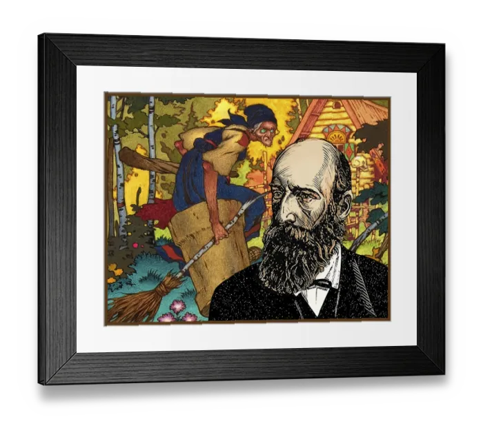 Framed Print : Portrait of Alexander Nikolayevich Afanasyev Framed Print : Portrait of Alexander Nikolayevich Afanasyev