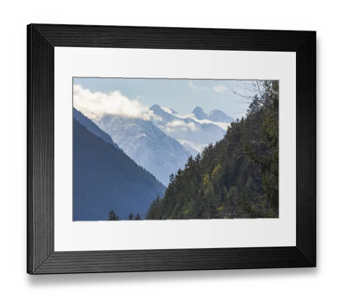 Framed Print : Stubai Glacier with Zuckerhutl Mountain Framed Print : Stubai Glacier with Zuckerhutl Mountain
