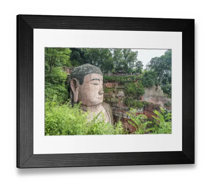 Framed Print : Leshan, China - July 2019