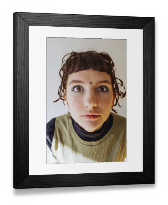 Framed Print : Portrait teenager informal movement