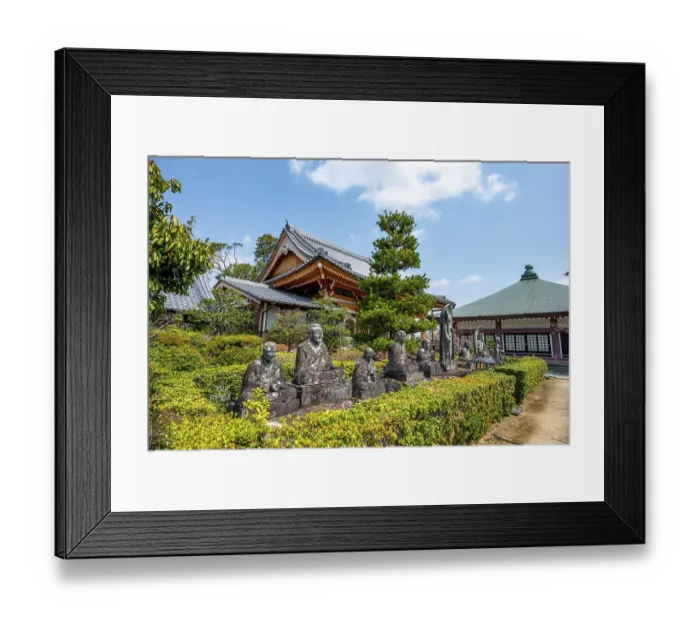 Framed Print : Stone Buddha Statues, Ninna-ji Renge-ji Temple Framed Print : Stone Buddha Statues, Ninna-ji Renge-ji Temple
