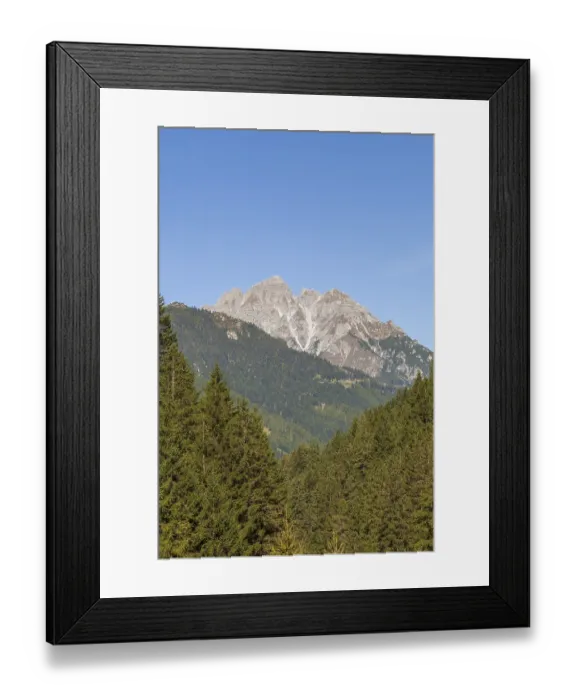 Framed Print : Kalkkogel mountains seen from Pinnistal in the Stubai Alps