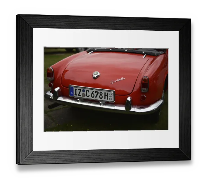 Framed Print : Alfa-Romeo Giulietta at classic car meeting in Busum