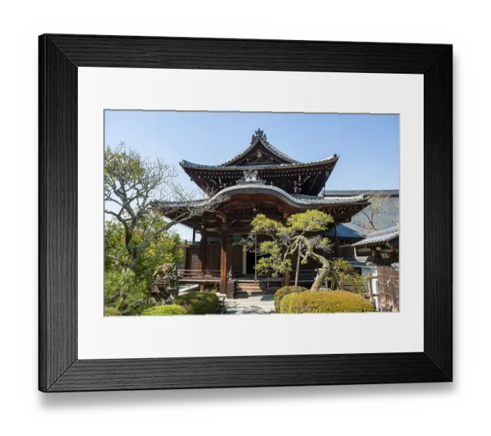 Framed Print : Choshoin Sakyo-ku, Buddhist Temple
