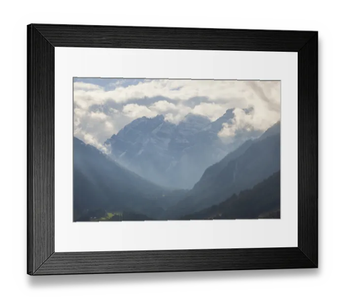 Framed Print : Kalkkogel mountains with cloud vibes in the Stubai Alps Framed Print : Kalkkogel mountains with cloud vibes in the Stubai Alps