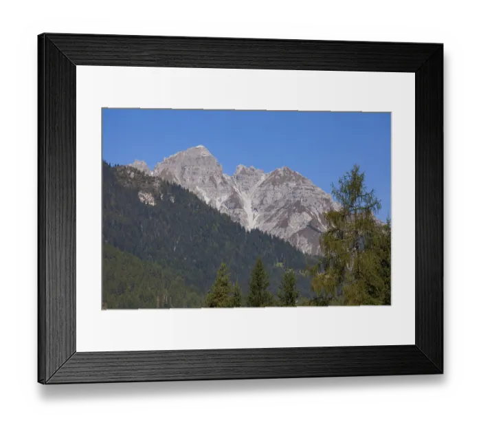 Framed Print : Kalkkogel mountains seen from Pinnistal in the Stubai Alps