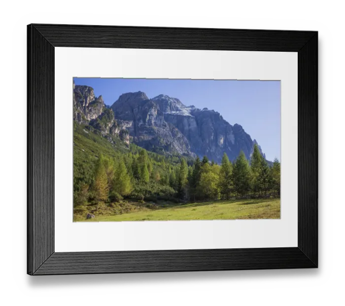 Framed Print : Kirchdachspitze mountain and forest in autumn