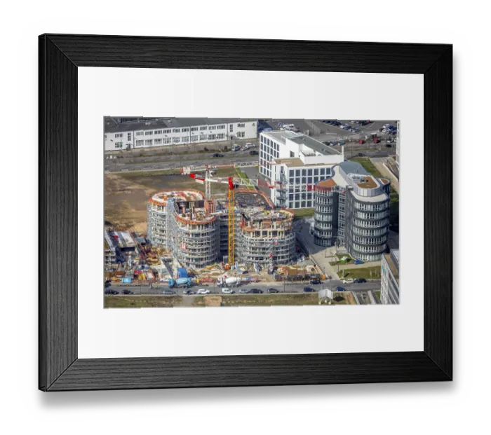 Framed Print : Aerial view, Dusseldorf airport Framed Print : Aerial view, Dusseldorf airport