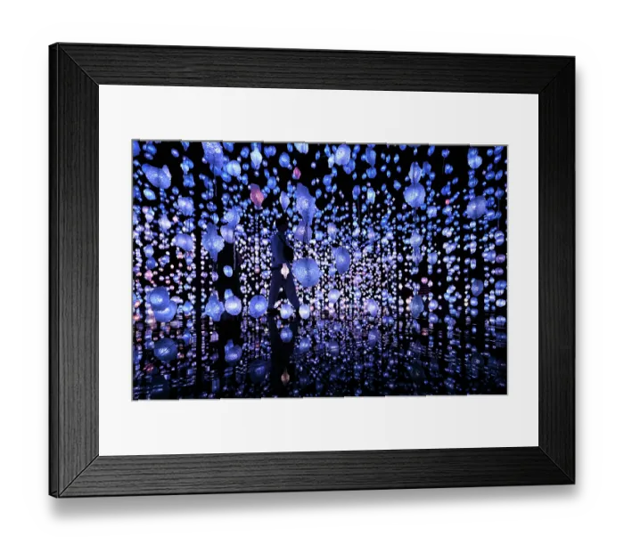 Framed Print : Installation der Schweizer Künstlerin Pipilotti Rist im National Museum of Qatar