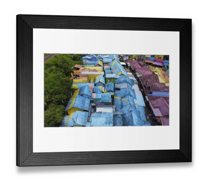 Framed Print : The rainbow village in Indonesia Framed Print : The rainbow village in Indonesia