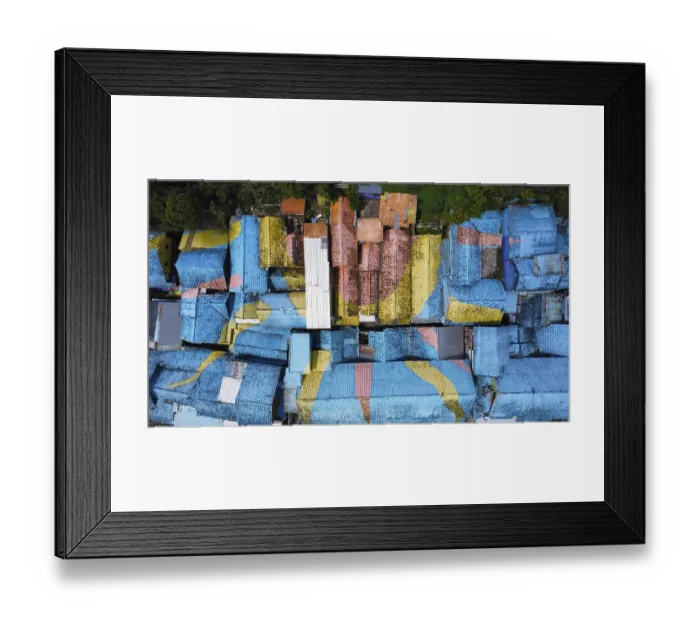 Framed Print : The rainbow village in Indonesia Framed Print : The rainbow village in Indonesia