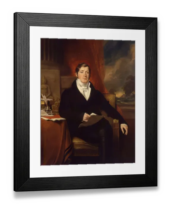 Framed Print : Sir Thomas Stamford Bingley Raffles