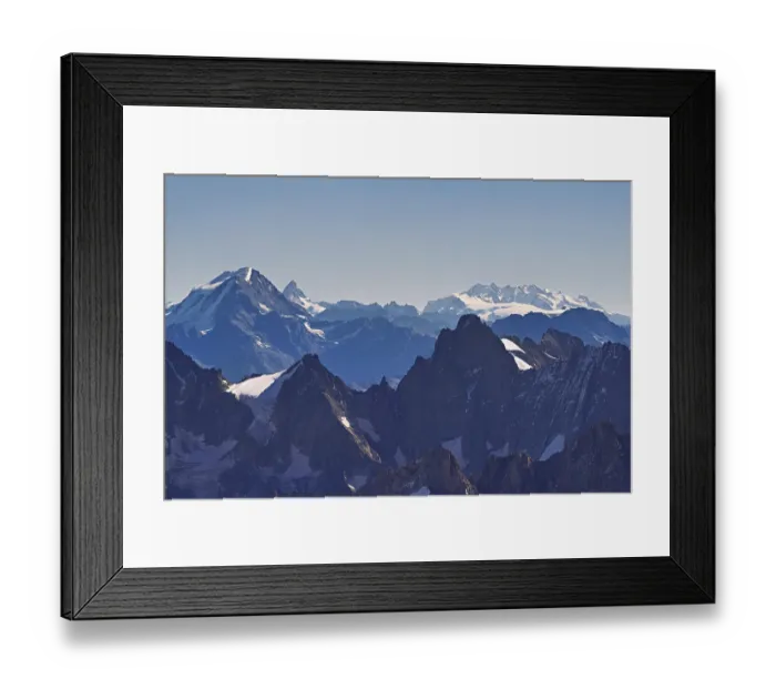 Framed Print : View of the Swiss Alps with the Matterhorn