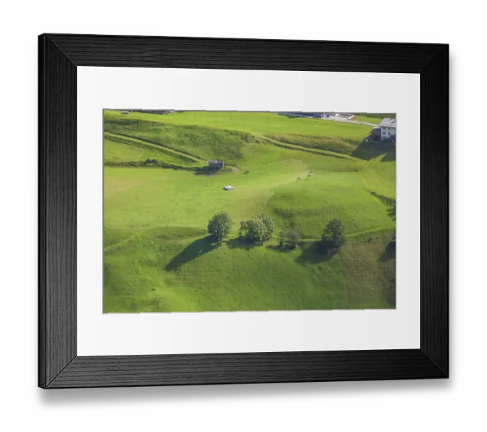 Framed Print : Alm mit Heustadel, Neustift im Stubai Valley