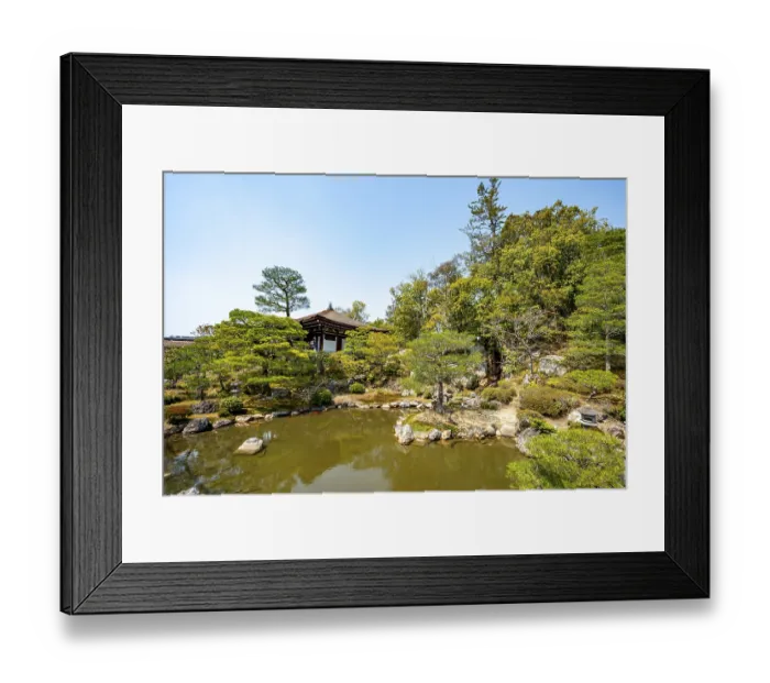 Framed Print : Japanese Garden with Pond, North Garden