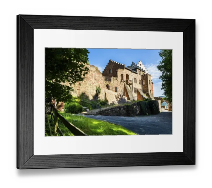 Framed Print : Castle Mildenburg, historical city of Miltenberg