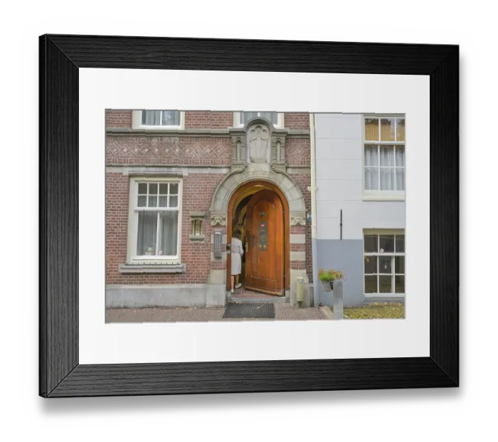 Framed Print : Entrance to Beguinage, monastic community