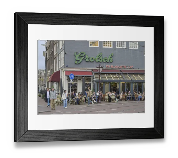 Framed Print : Pub, De Brabantse Aap, Grolsch Bier Framed Print : Pub, De Brabantse Aap, Grolsch Bier