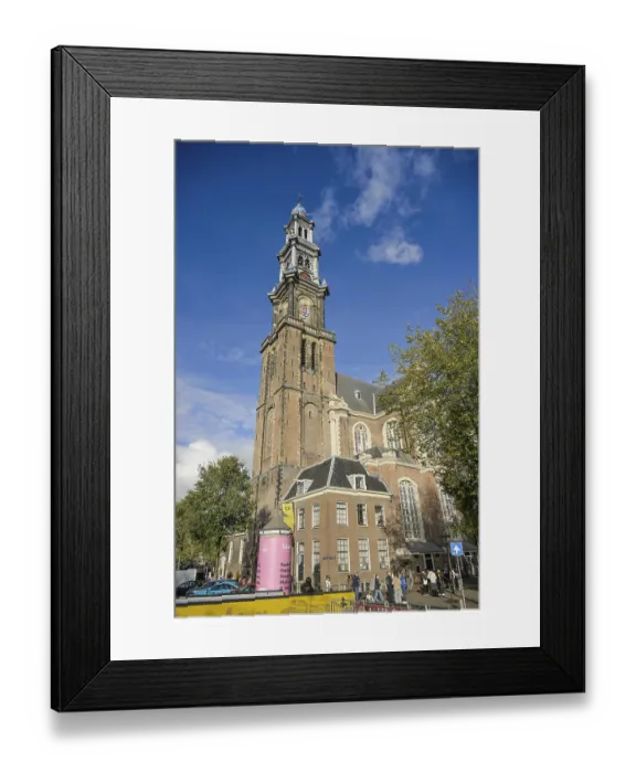 Framed Print : Westerkerk, Prinsengracht, Old Town