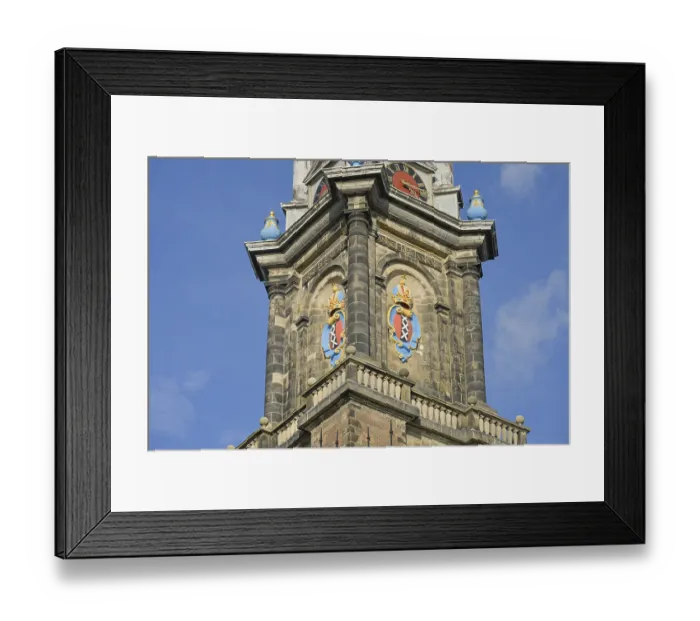 Framed Print : Westerkerk, Prinsengracht, Old Town