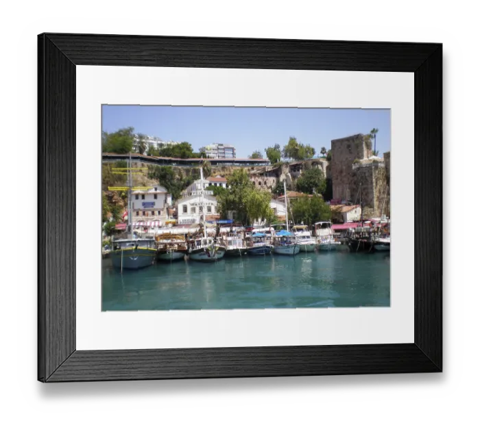 Framed Print : A view of the azure, aquamarine