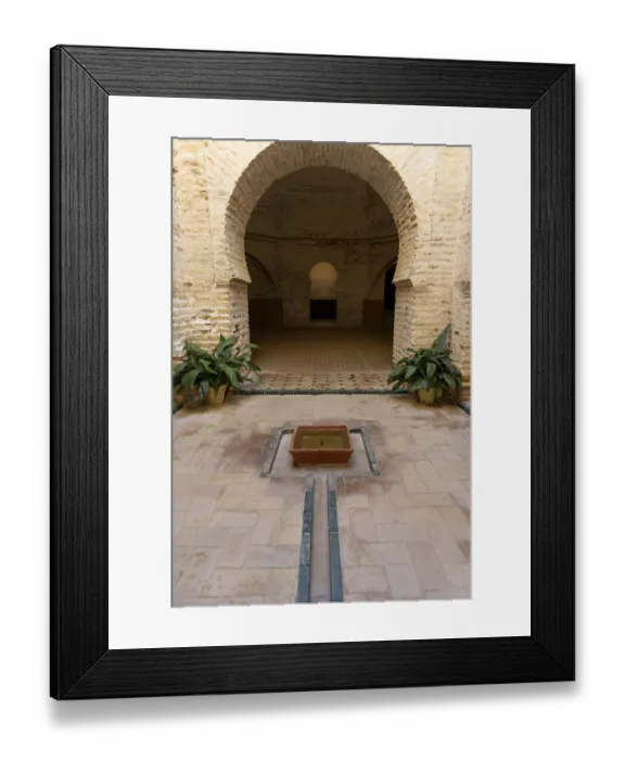 Framed Print : Historic Moorish fortress in the middle of a city