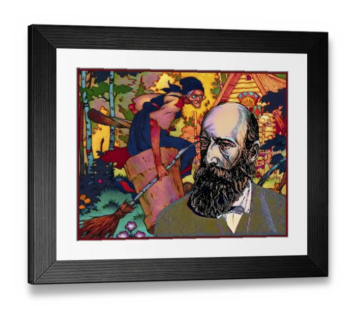 Framed Print : Portrait of Alexander Nikolayevich Afanasyev