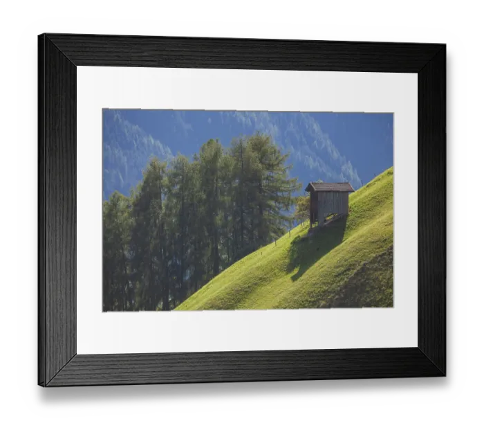 Framed Print : Alm mit Heustadel, Neustift im Stubai Valley Framed Print : Alm mit Heustadel, Neustift im Stubai Valley