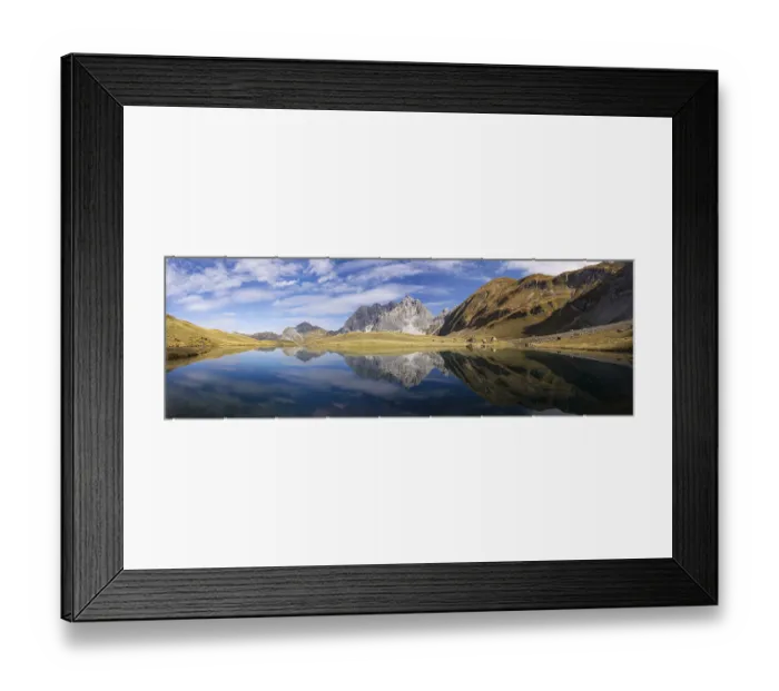 Framed Print : Mountain panorama in autumn, Eissee Framed Print : Mountain panorama in autumn, Eissee