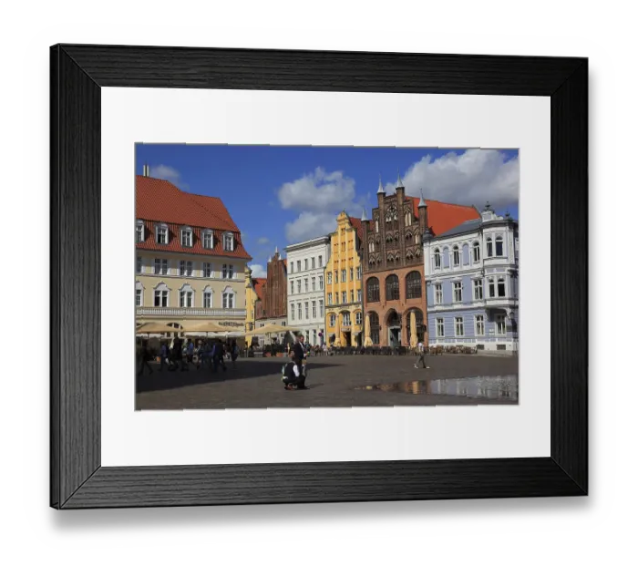 Framed Print : Der Alte Markt (Nordseite), Stralsund Framed Print : Der Alte Markt (Nordseite), Stralsund