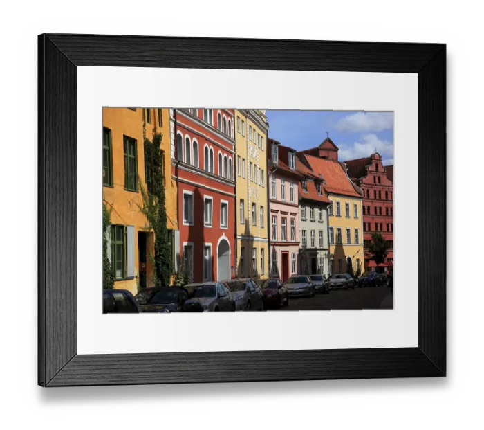 Framed Print : Old Town of Stralsund, Vorpommern-Rugen District
