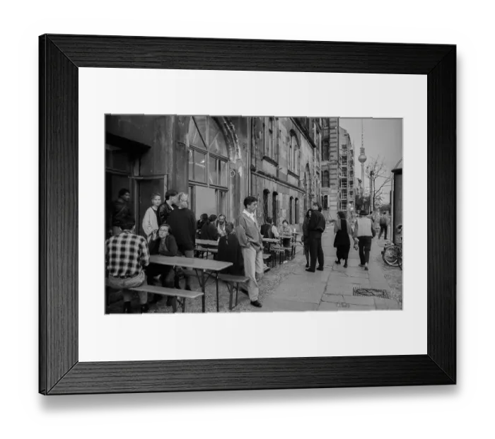 Framed Print : Germany, Berlin, 12.9.1992, Cafe Orange on Oranienburger StraBe