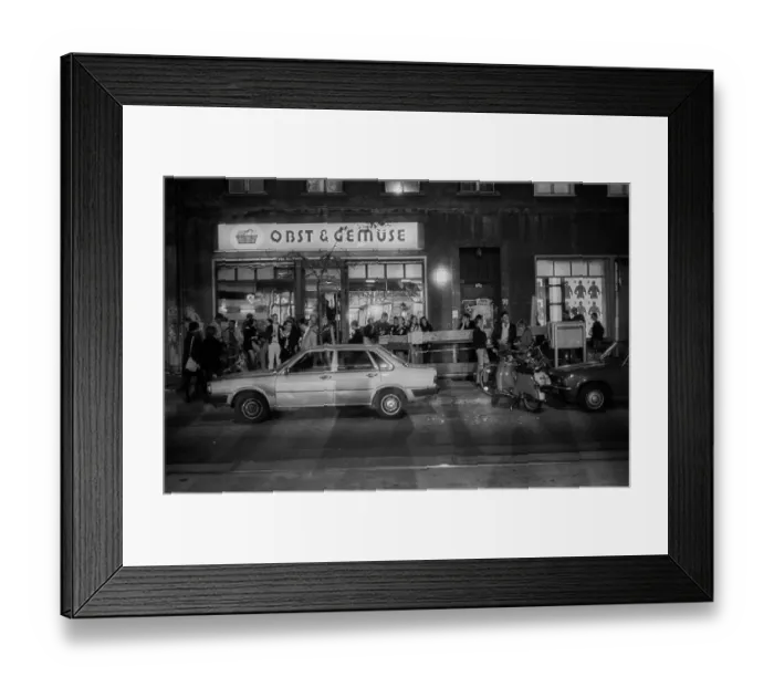 Framed Print : Germany, Berlin, 13.9.1992, Cafe Obst und Gemuse on Oranienburger StraBe Framed Print : Germany, Berlin, 13.9.1992, Cafe Obst und Gemuse on Oranienburger StraBe