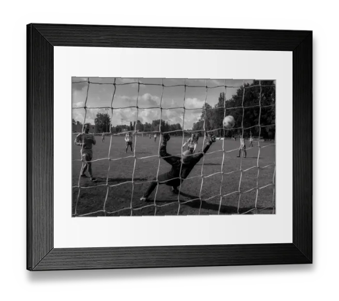 Framed Print : Germany, Berlin, 6.9.1992, soccer of an evang Framed Print : Germany, Berlin, 6.9.1992, soccer of an evang