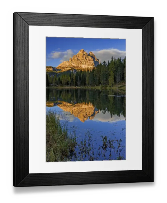 Framed Print : Mountain lake, mountains, reflection