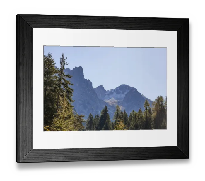 Framed Print : Kirchdachspitze mountain and forest in autumn Framed Print : Kirchdachspitze mountain and forest in autumn