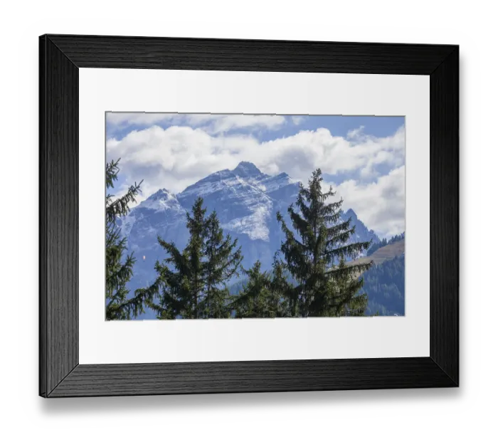Framed Print : Kirchdachspitze mountain with forest and trees in autumn Framed Print : Kirchdachspitze mountain with forest and trees in autumn