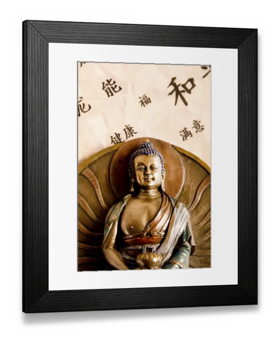 Framed Print : Statue of Buddha, oriental religion concept Framed Print : Statue of Buddha, oriental religion concept