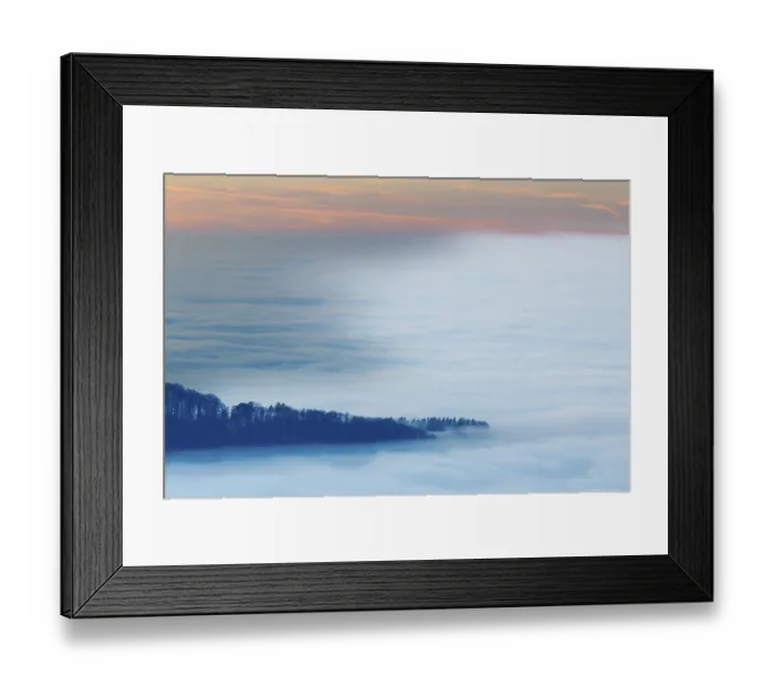 Framed Print : Inversion weather, fog, autumn