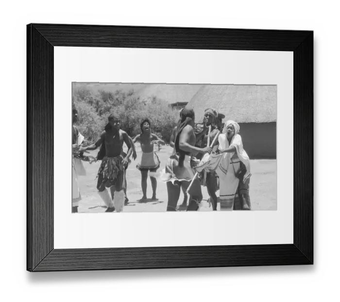 Framed Print : South Africa: Zulu Dance Show at Kaya Lendaba Kral Framed Print : South Africa: Zulu Dance Show at Kaya Lendaba Kral