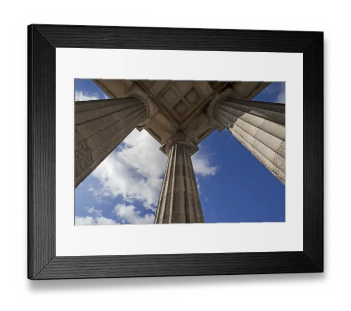 Framed Print : Detail of the outer portico of the Valhalla Memorial Framed Print : Detail of the outer portico of the Valhalla Memorial