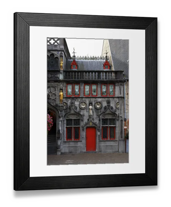 Framed Print : Richly decorated facade of the criminal office at the St